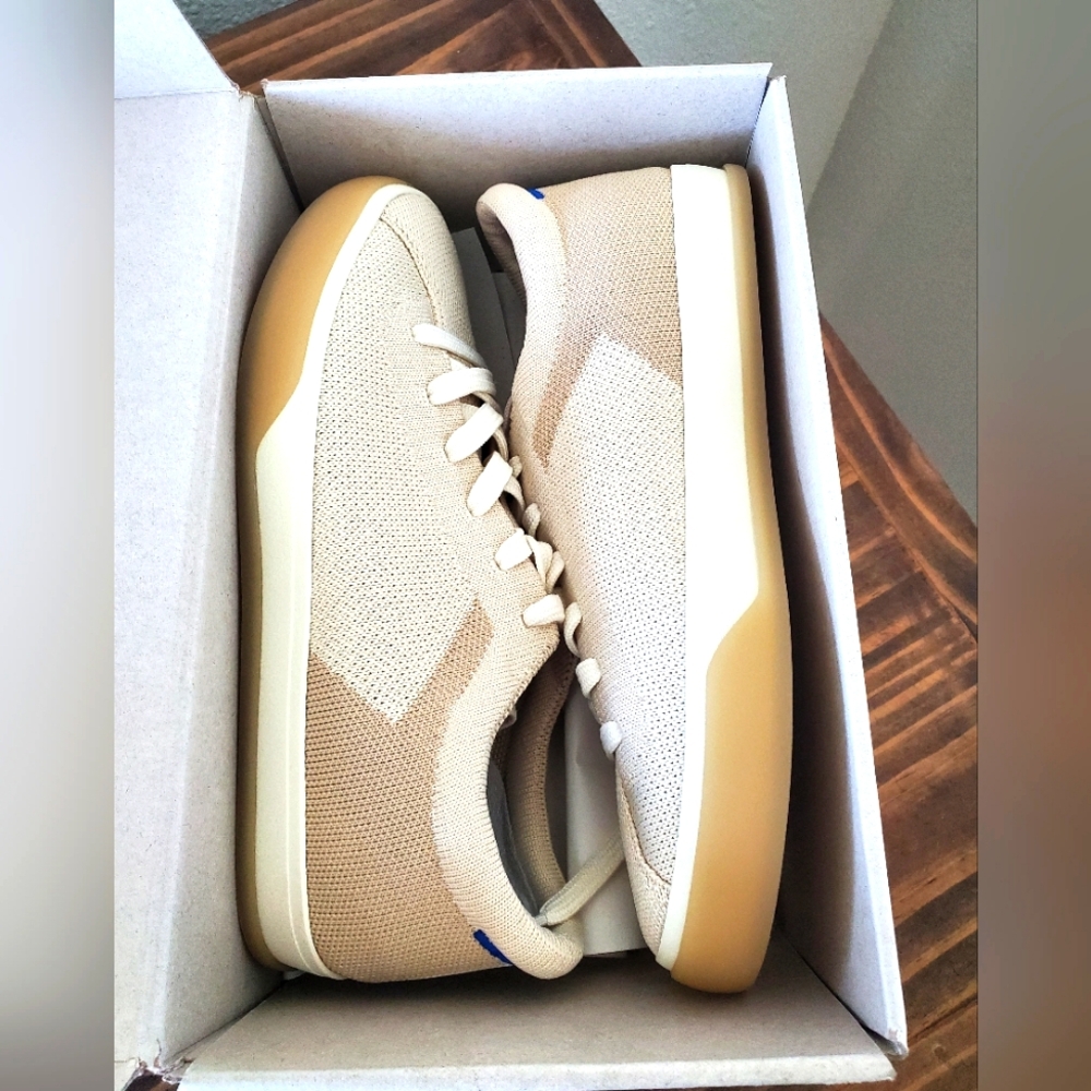 NWT Rothy's Lace Up Sneaker in Biscuit- Size 7 - Picture 5 of 10
